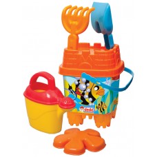 Resimli Küçük Aksesuarlı Kale Kova Set Resimli Küçük Aksesuarlı Kale Kova Set